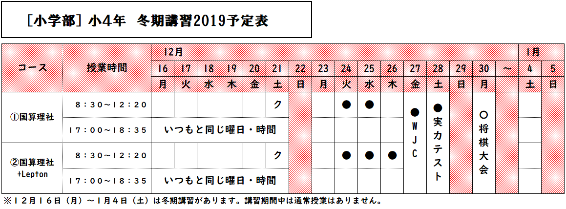 冬期講習 小学生 玉野の学習塾で受験対策 玉野で学習塾なら